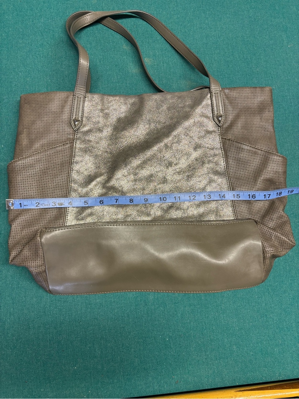 Stella & Dot Women's Taupe Leather Tote Bag - Versatile Everyday Carry